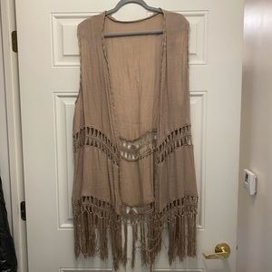 Crochet Vest with Fringe